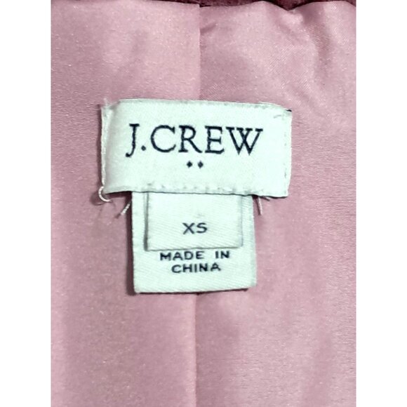 J.Crew Factory Faux Fur Teddy Vest Guava Berry Pink XS Cozy Zip Barbiecore - Picture 2 of 12
